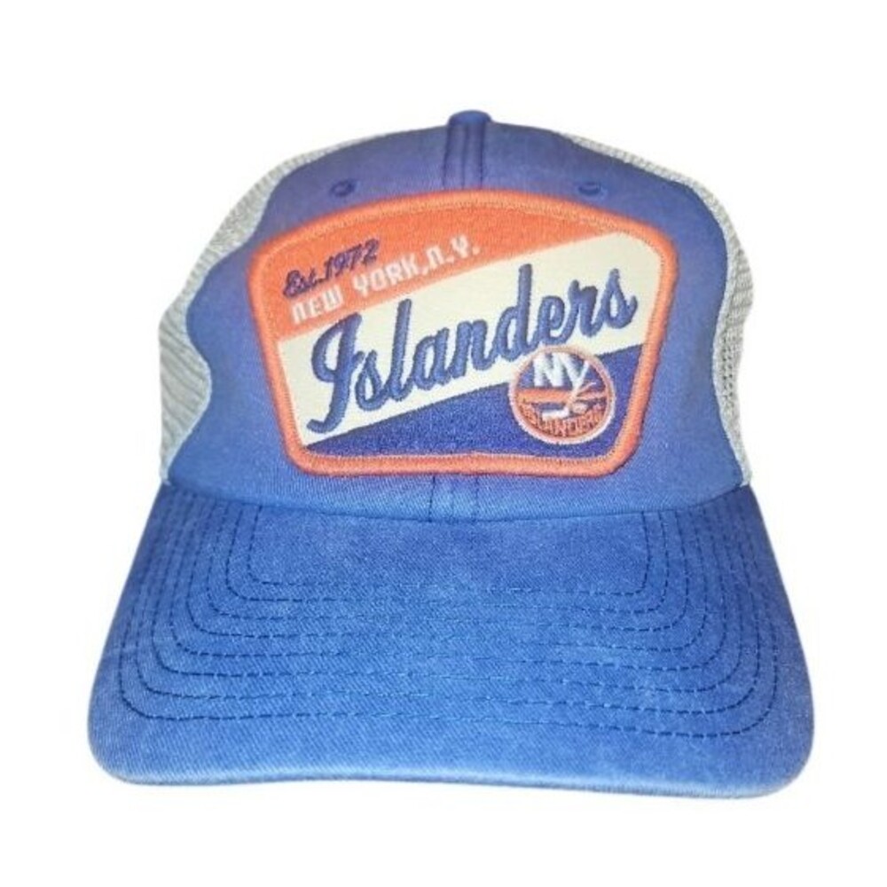 NY Islanders American Needle Trucker Hat NHL Est Mesh Snapback Vintage